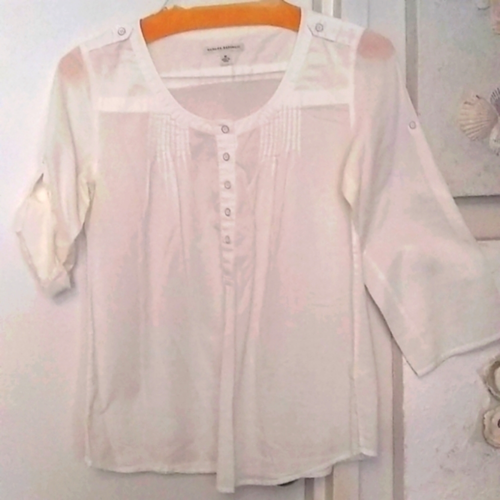 Banana Republic Cotton  Blouse sz M